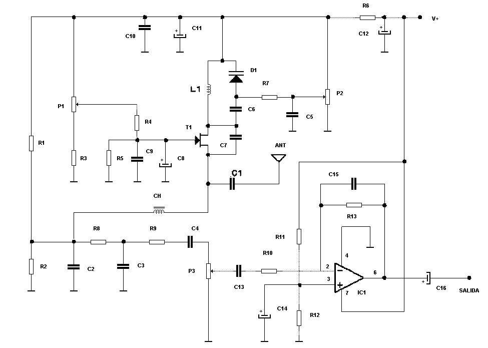 receptor regenerativo 70-160 mhz